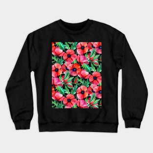 Plenty of Poppies – black Crewneck Sweatshirt